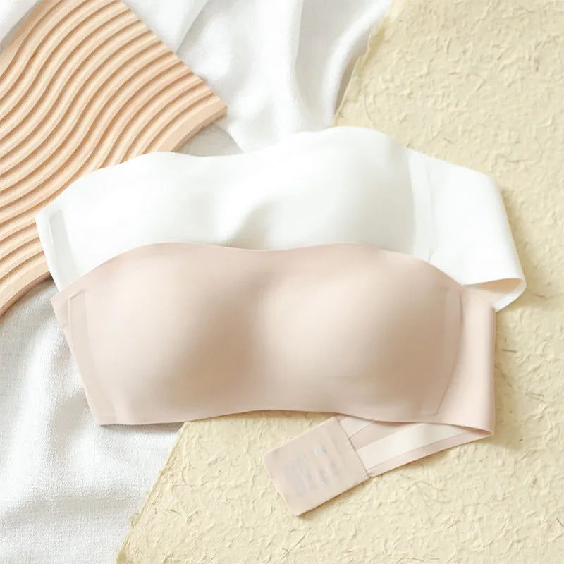 Women Sexy Strapless Bra Push Up Wireless Bras Tube Top Anti-Slip Seamless Invisible Bralette Without Straps Ladies Lingerie