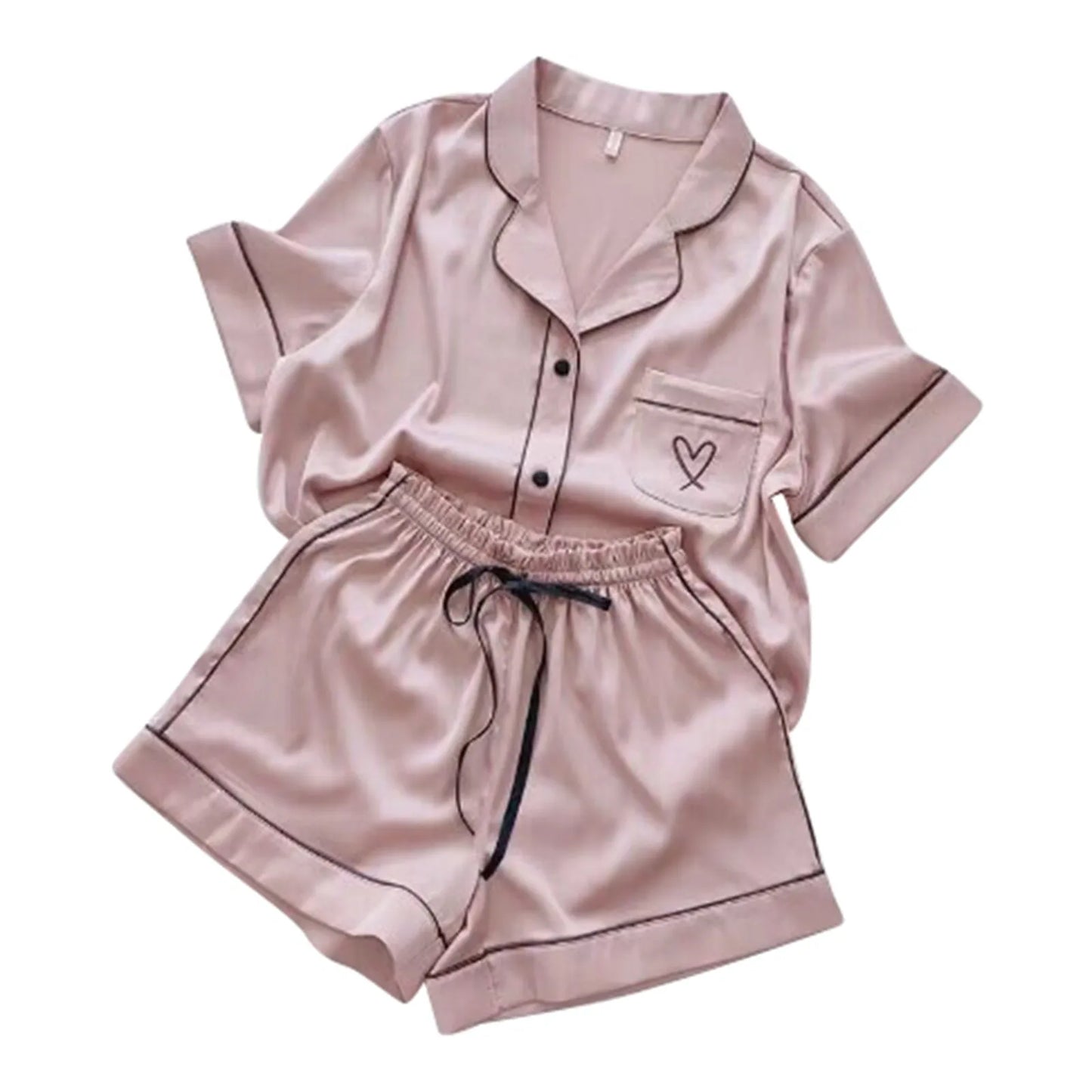 Women Pajamas Autumn Home Clothes Thin Tops And Shorts Suits That Can Be Worn Casual Two Piece Set Sleepwear For Sleeping