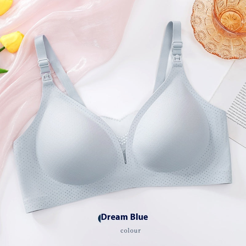 Pregnant Women's Wireless Lace Bra